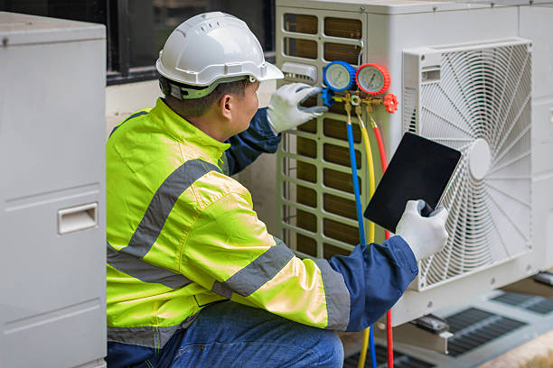 Professional Hvac Installation technician working in Tiline, KY